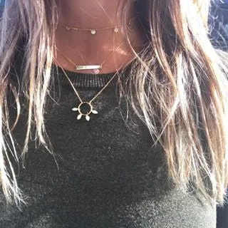 FLOATING DIAMONDS CHOKER NECKLACE