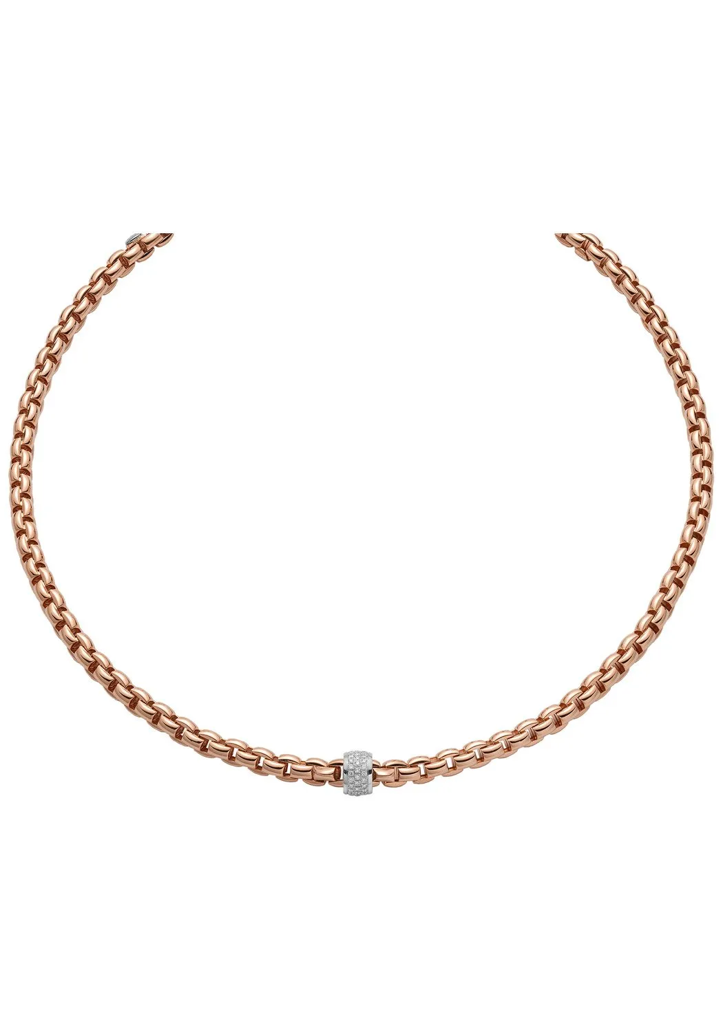 FOPE Flex'It Eka 18KRG Diamond Bead Necklace