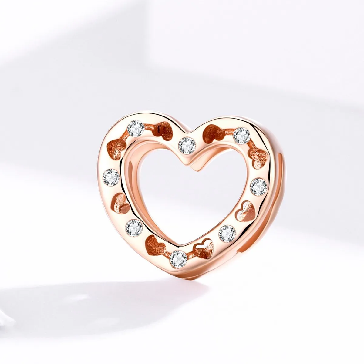 Forever Love 925 Sterling Silver Clip Charm