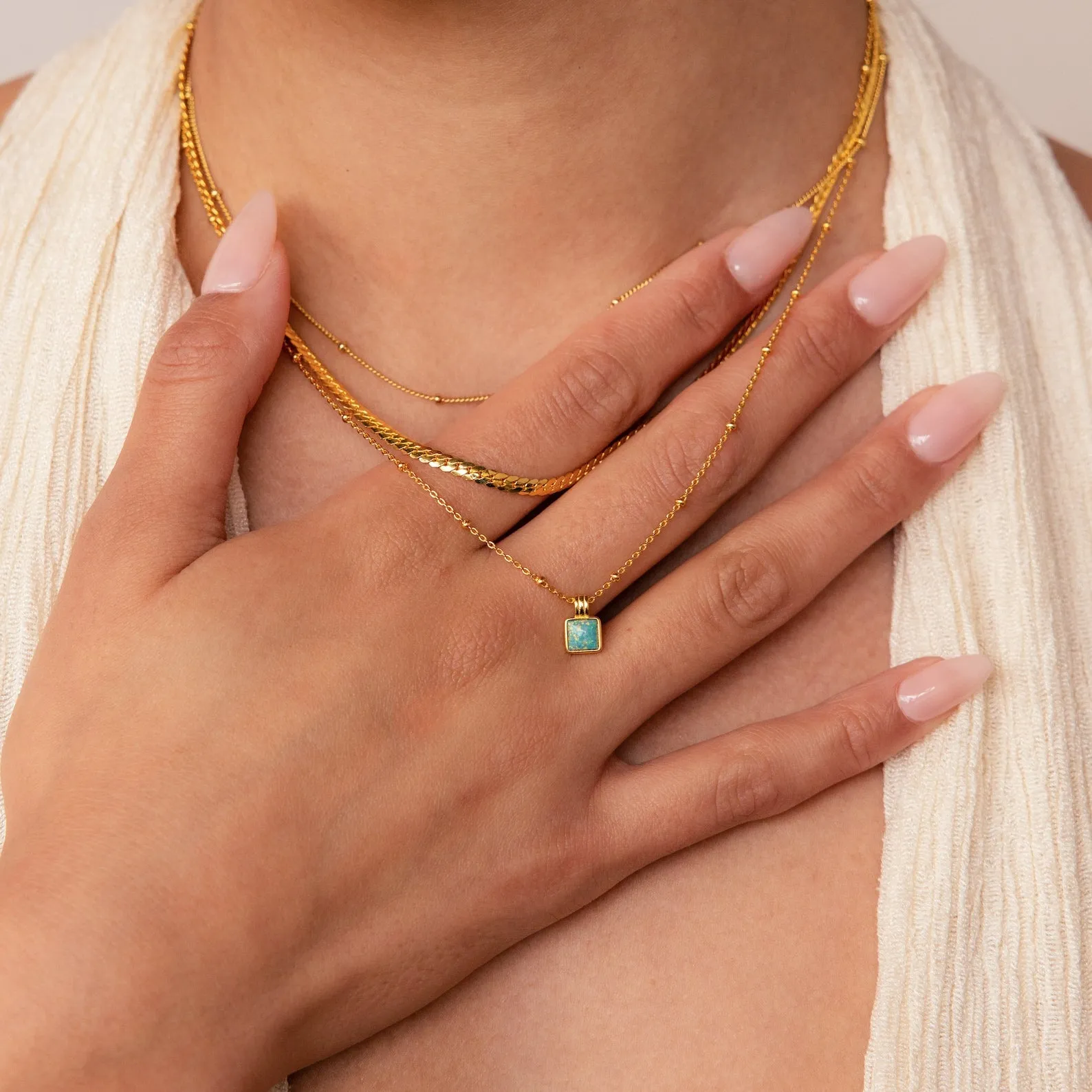 Garden Green Opal Necklace