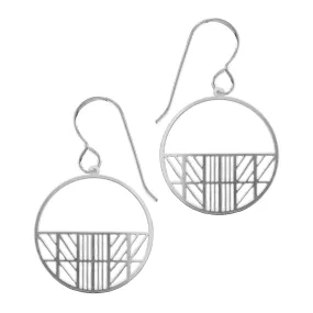 Geometric Circle Earrings