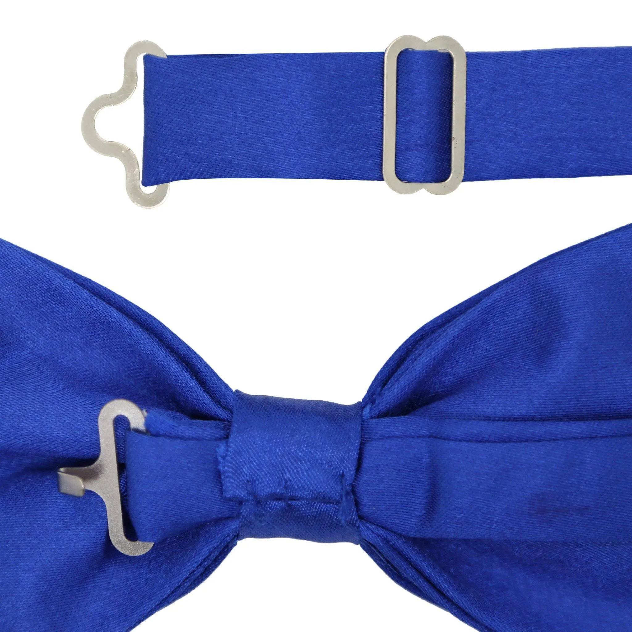 Gia Royal Blue Satin Adjustable Bowtie