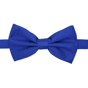 Gia Royal Blue Satin Adjustable Bowtie