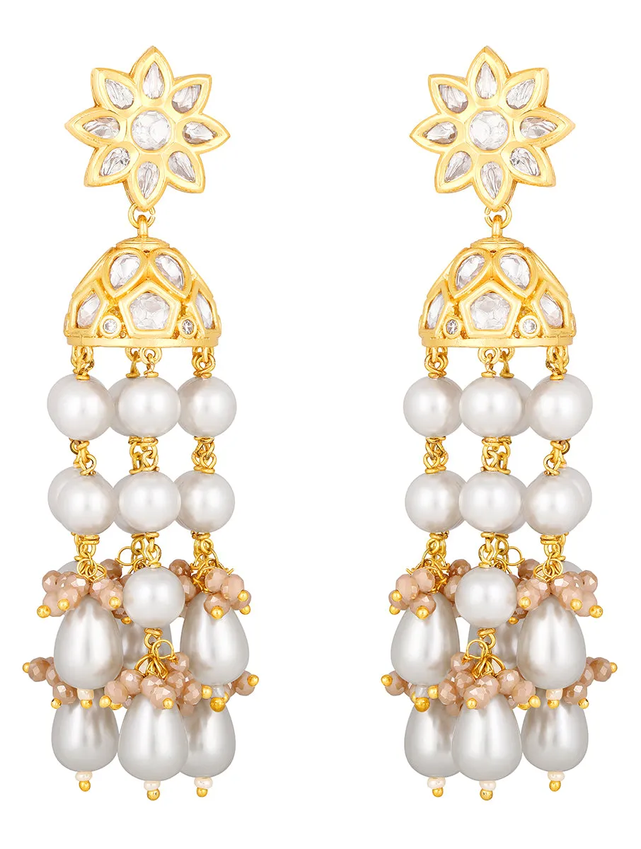 Gold Plated Kundan Earrings