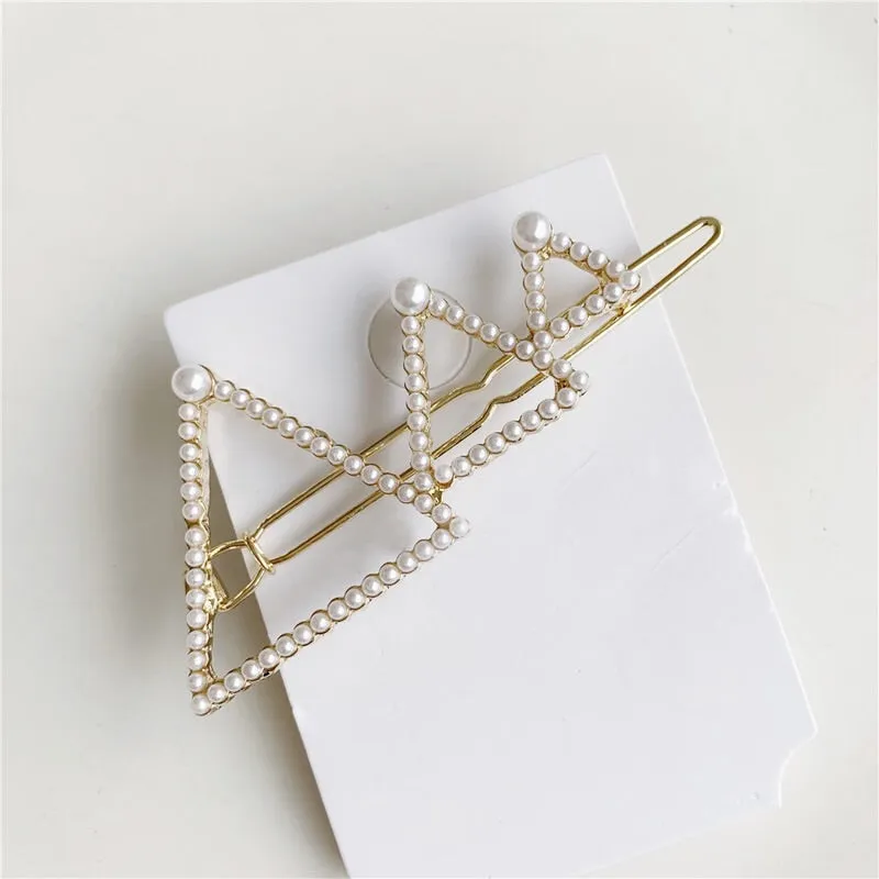 Hair Barrettes with Mini Pearl Beads - 5 Styles - LAST CHANCE / FINAL SALE