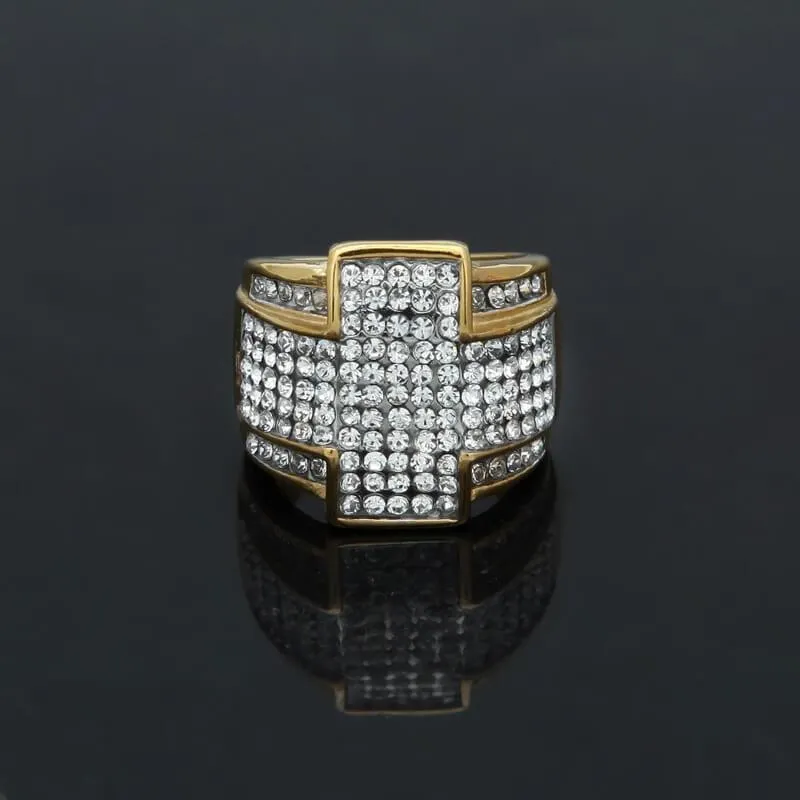 Hip Hop Cross Diamond Ring