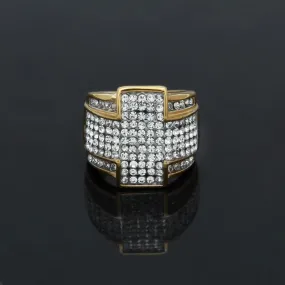 Hip Hop Cross Diamond Ring