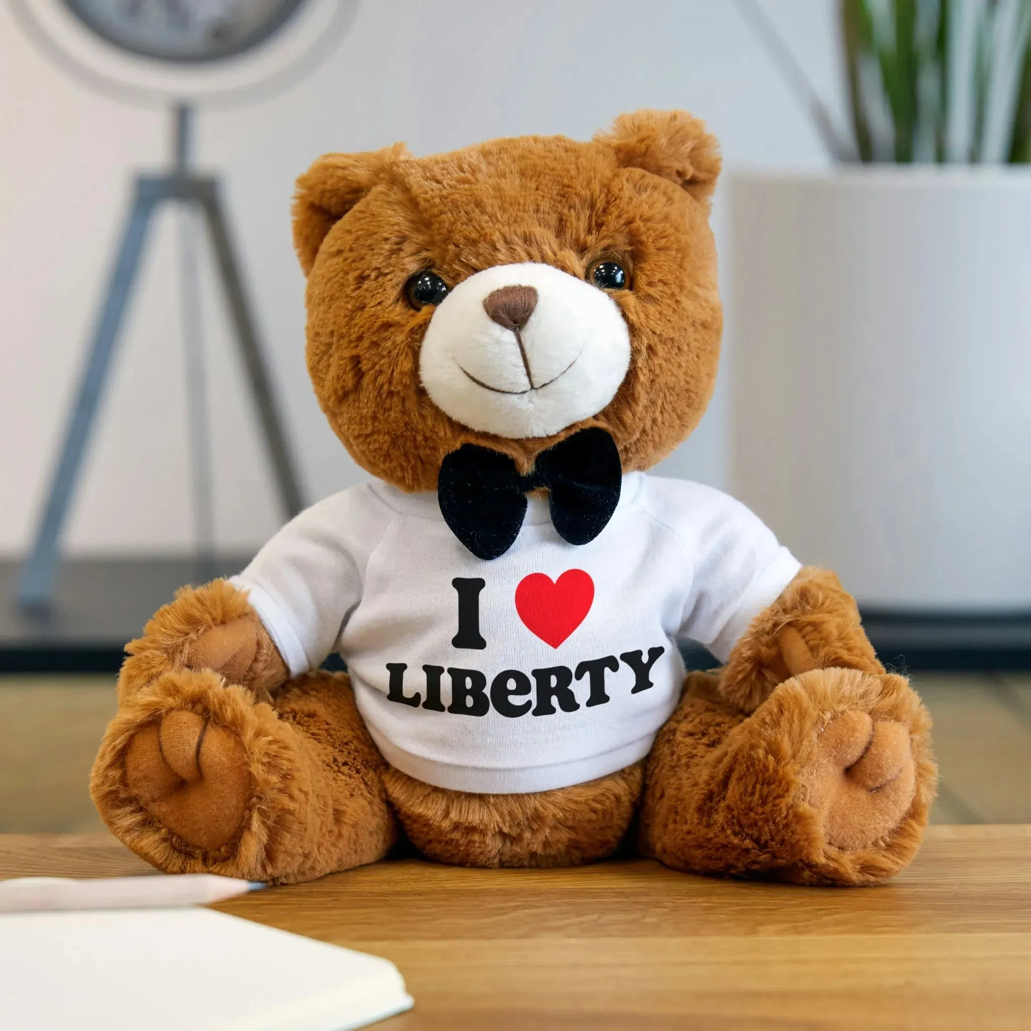 I Love Liberty Teddy Bear with T-Shirt