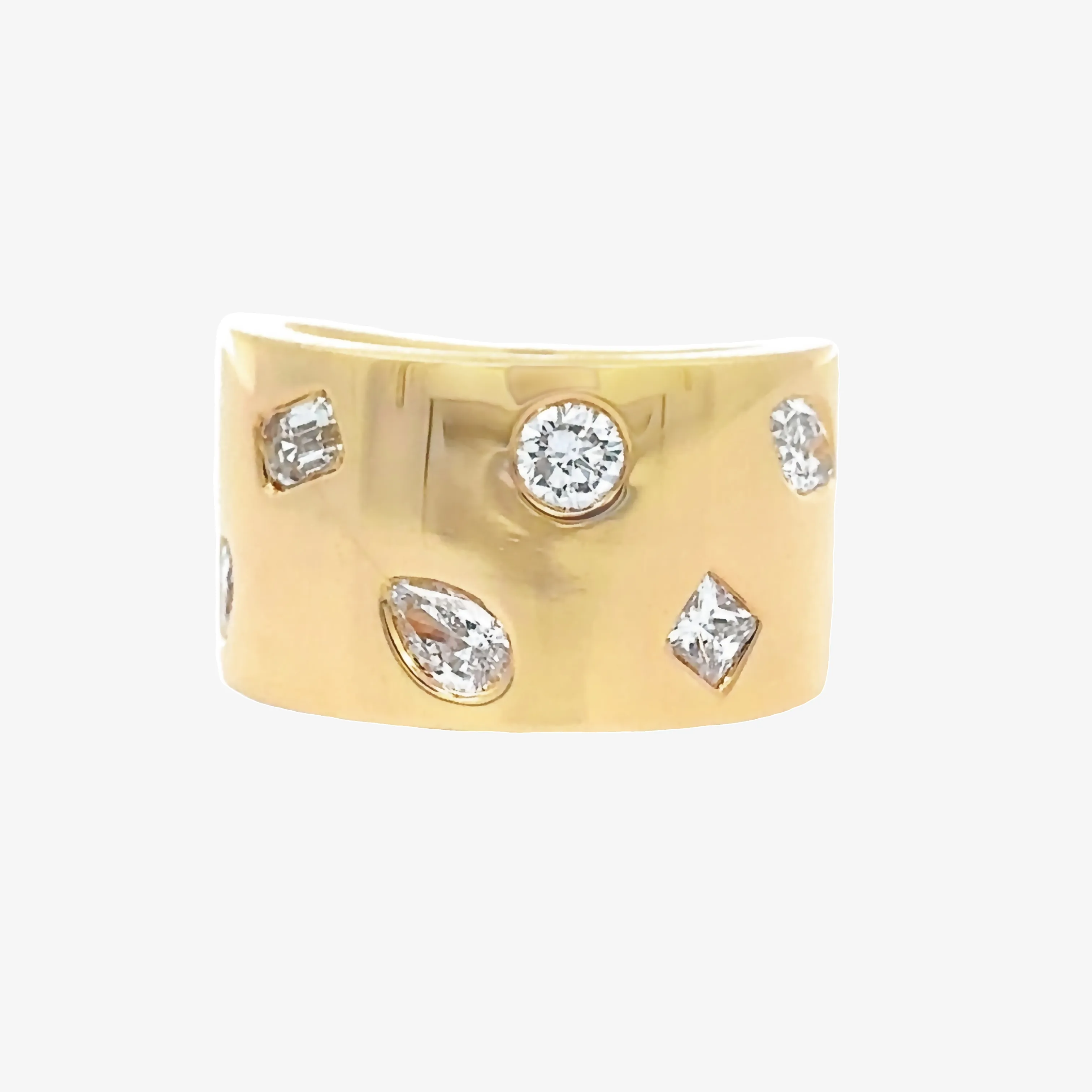 Inlay Multi Shape Diamond Ring