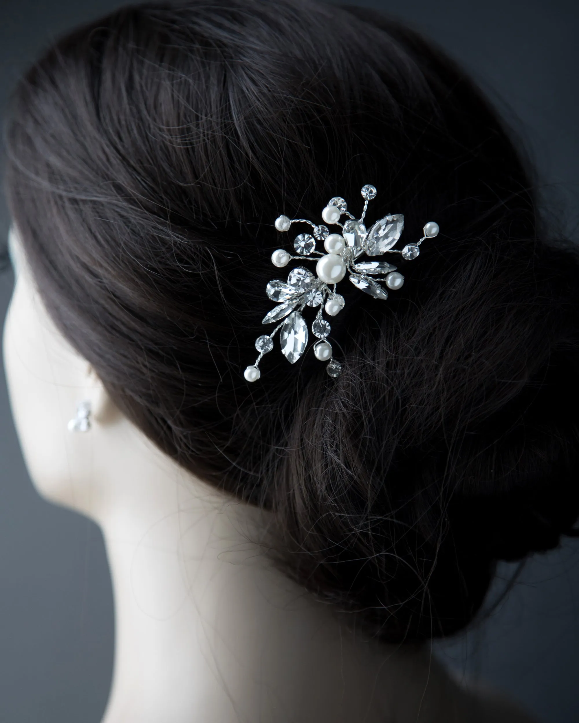 Ivory Pearl Wedding Hair Clip