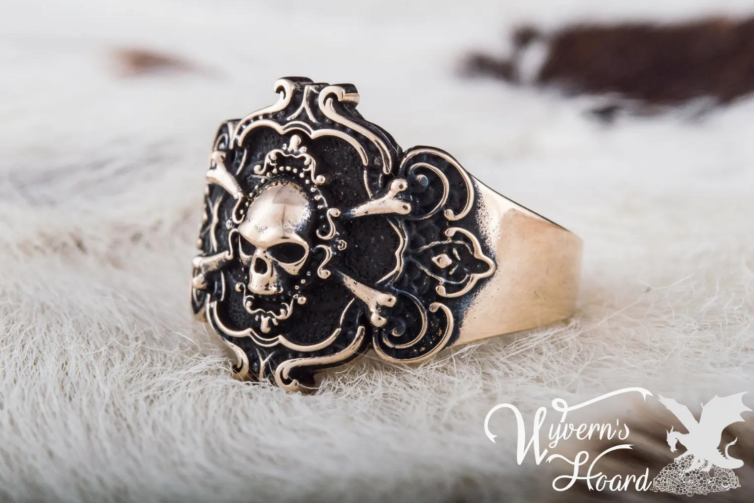 Jolly Roger Pirate Symbol Ring