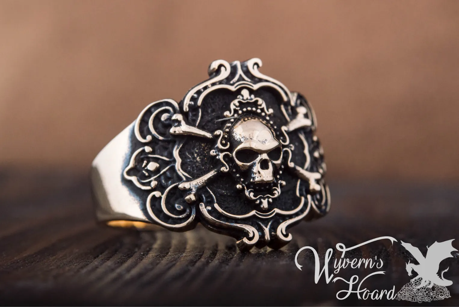 Jolly Roger Pirate Symbol Ring