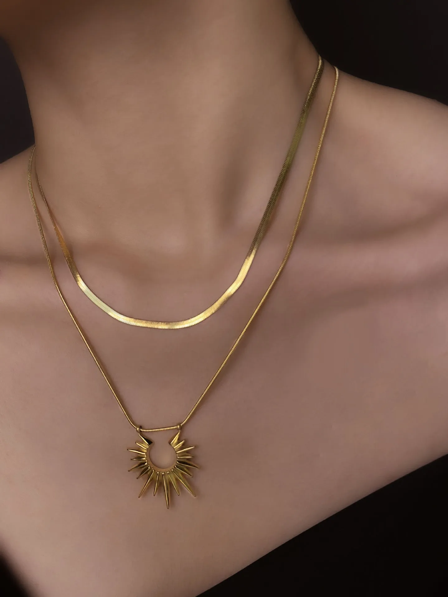 Just Lil Things Artifical  Gold Necklace jltn0791