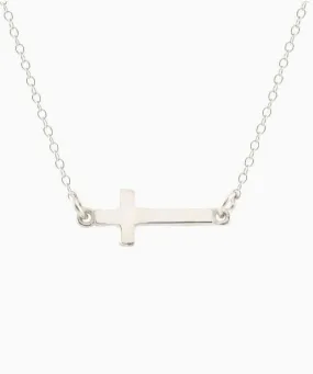 Kris Nations Cross Charm Necklace - Silver