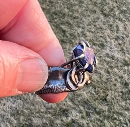 Lapis Silver and Bronze Ring