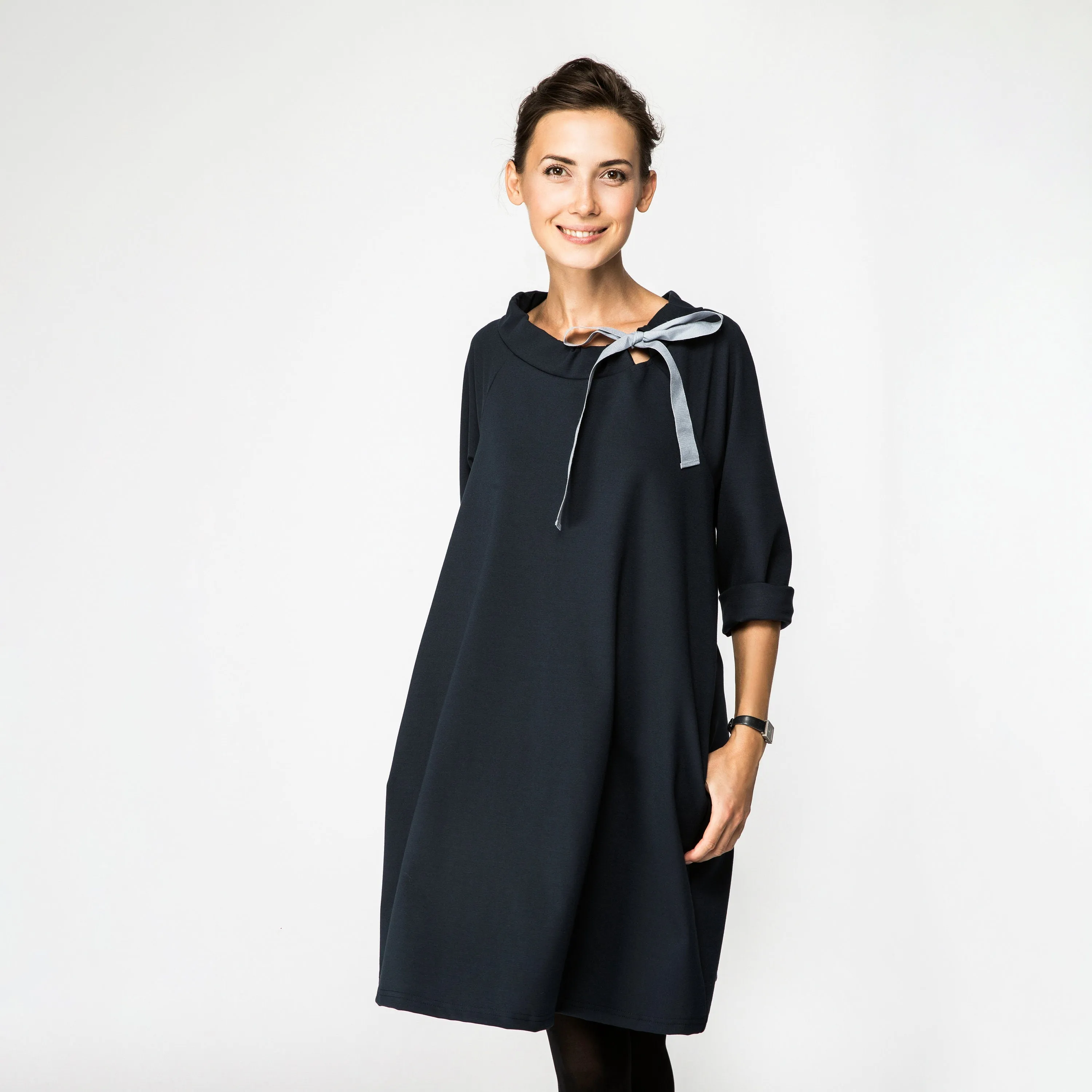 LeMuse Elegant FRENCH dress, Black, M