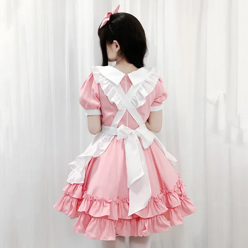 Lolita Pink Maid Dress Suit AD12814