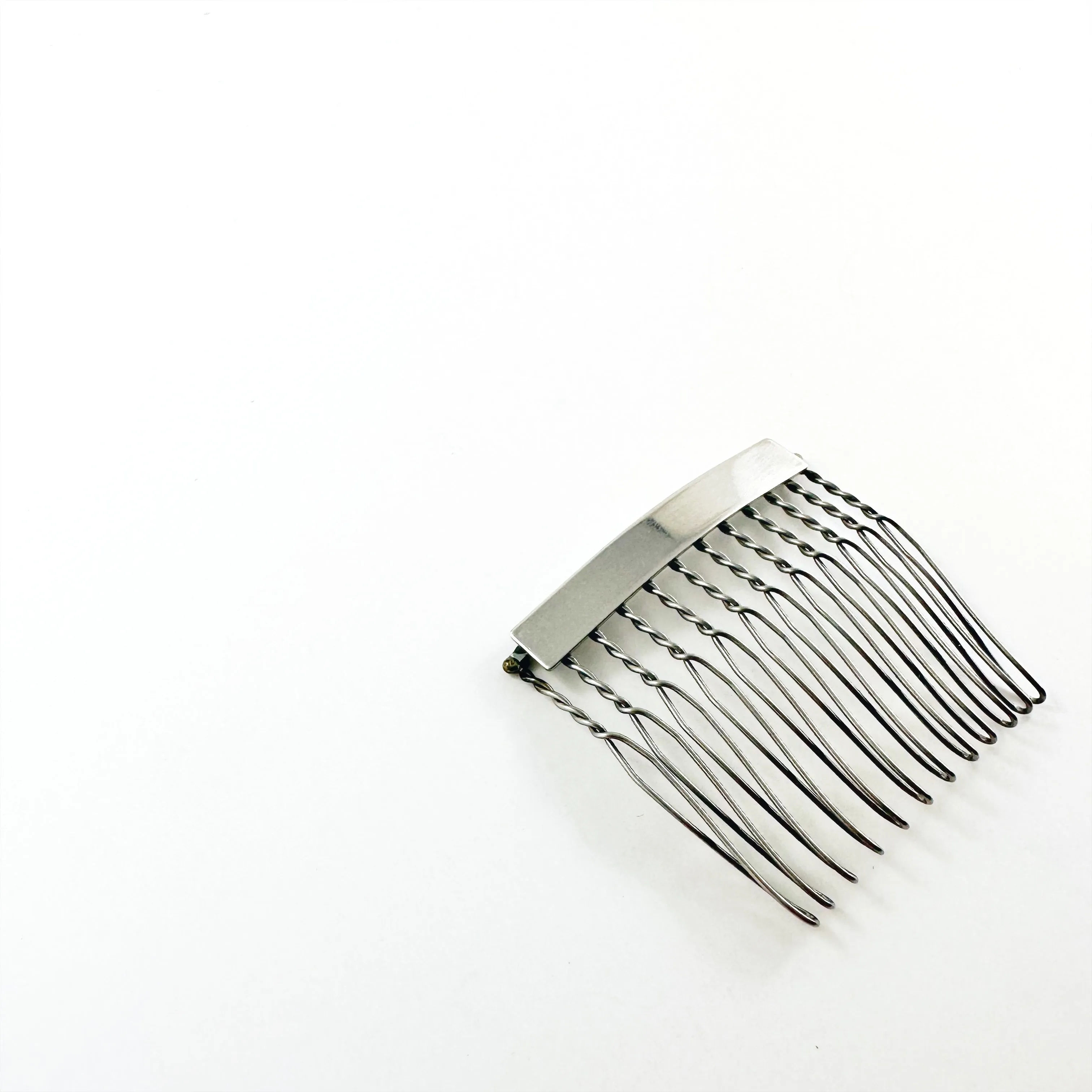 “Lorca” Bar Small Hair Comb - Silver