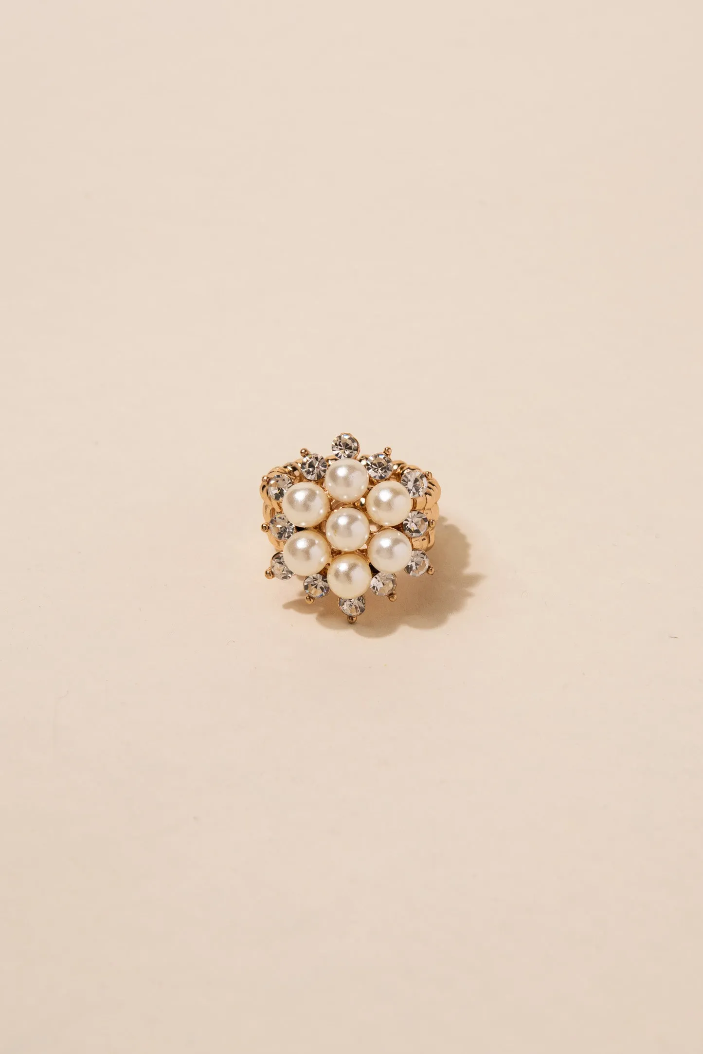 Lyla Pearl Flower Stretch Ring