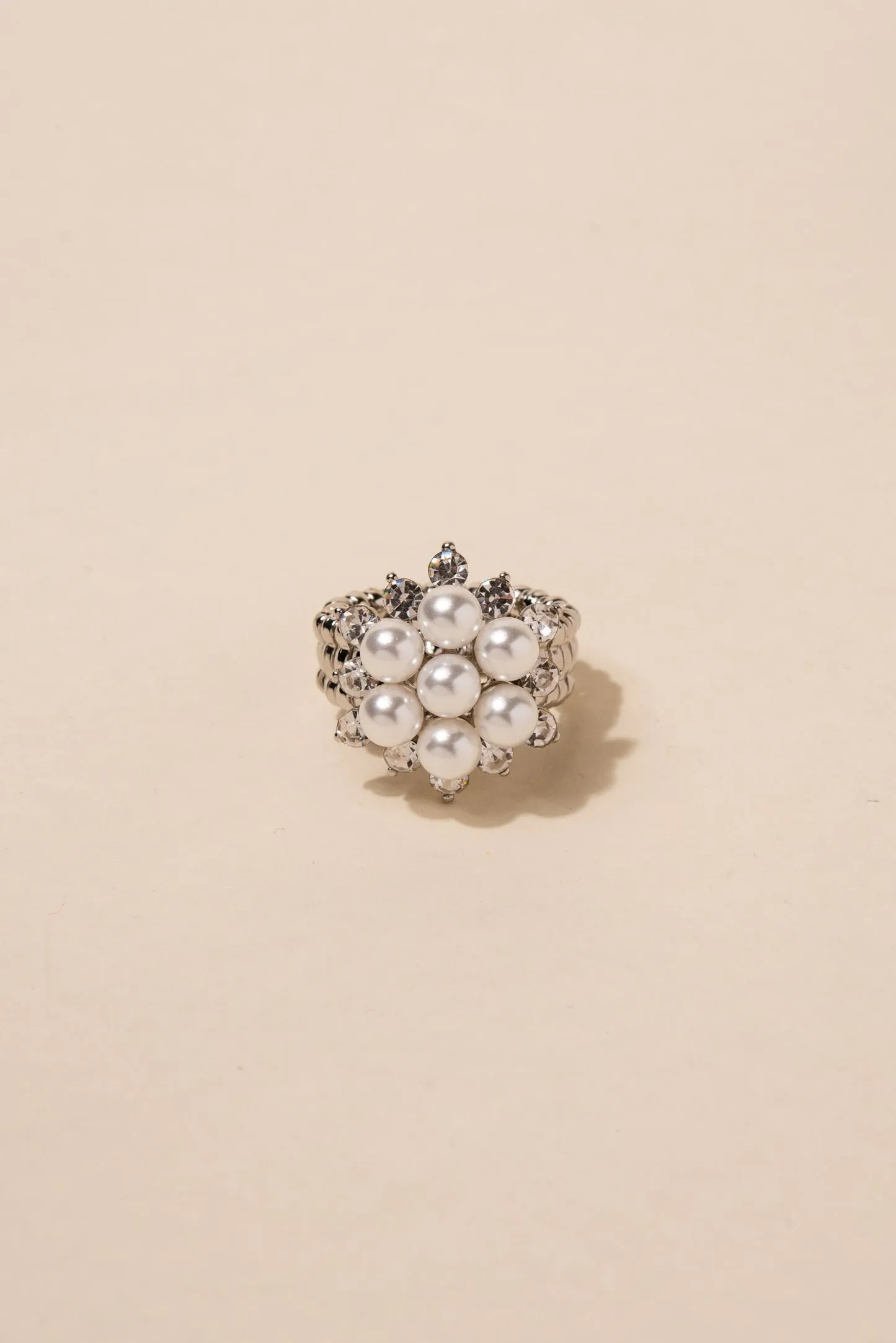 Lyla Pearl Flower Stretch Ring