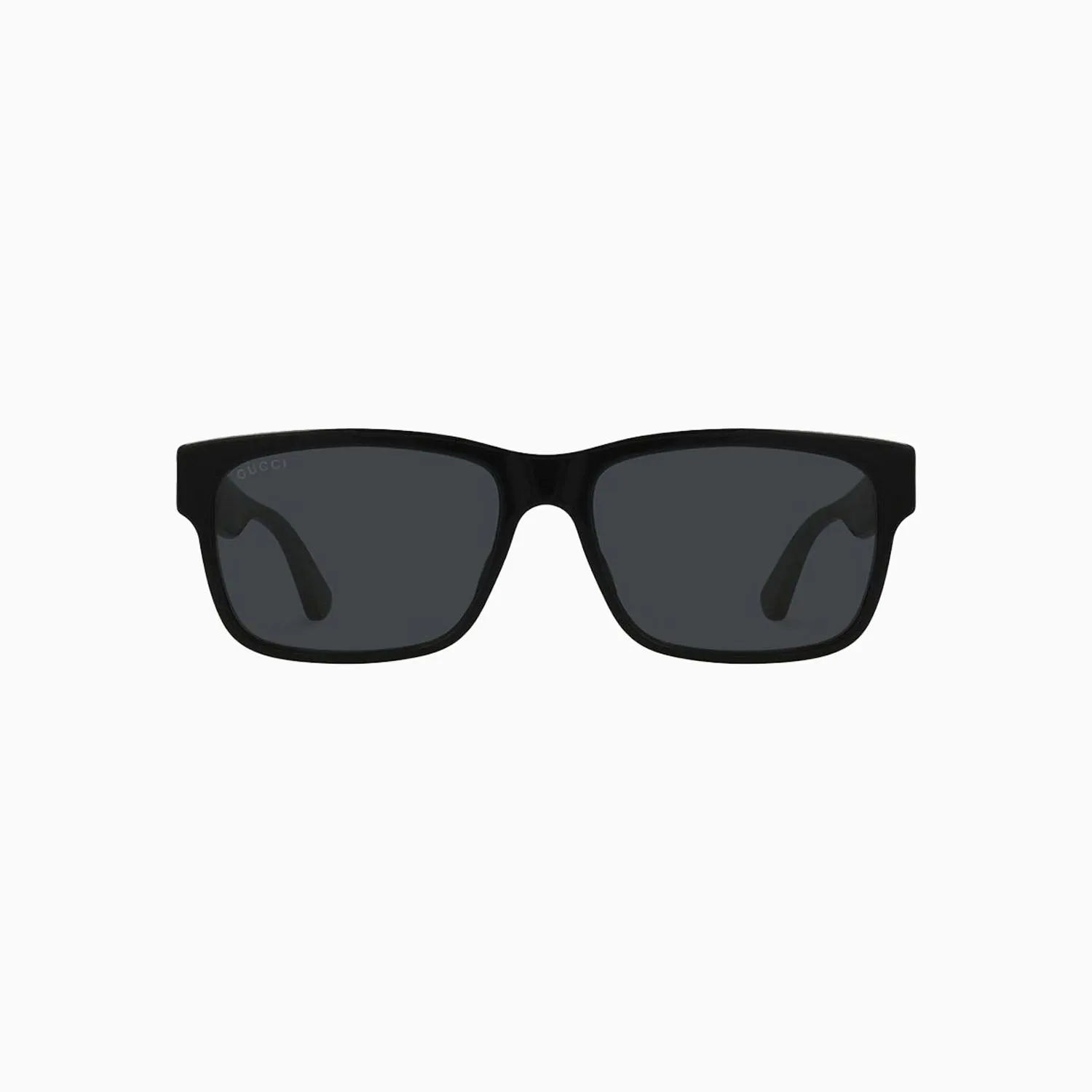 Men's Black Grey Square Sunglasses