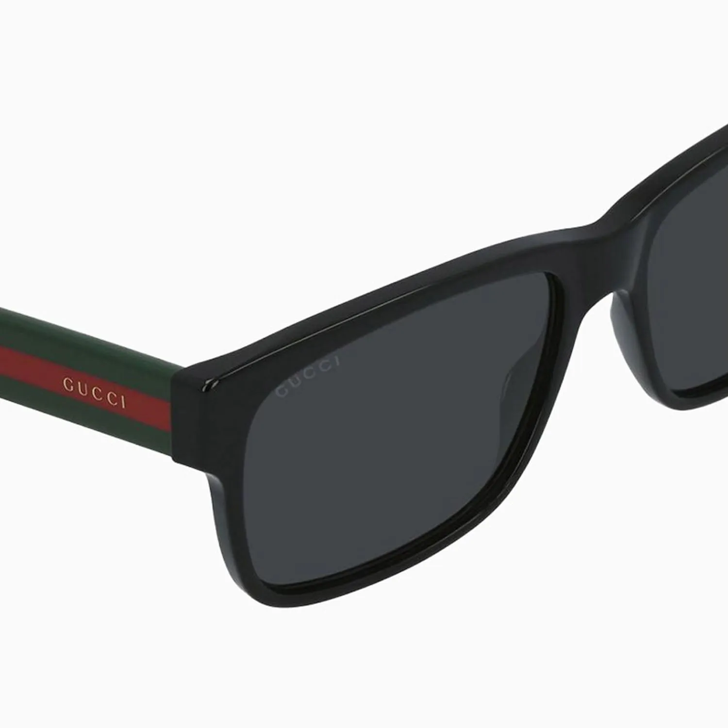 Men's Black Grey Square Sunglasses