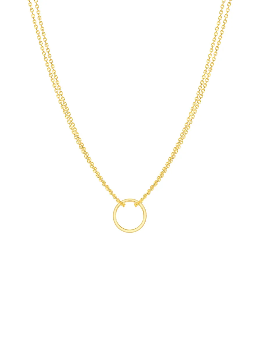 mini circle necklace