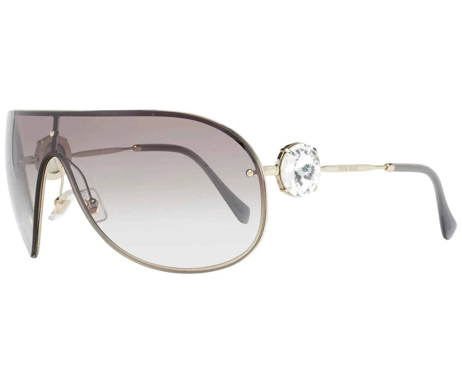 MIU MIU Pale Gold Frame Women Sunglasses MU67US 37ZVN5O0