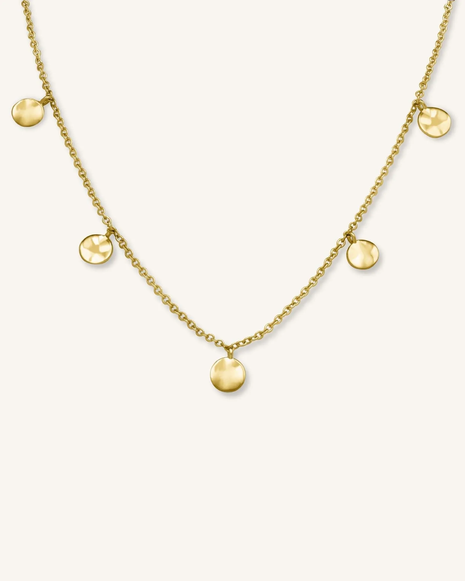 Multi Coin Choker Gold