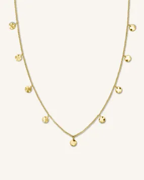 Multi Coin Choker Gold