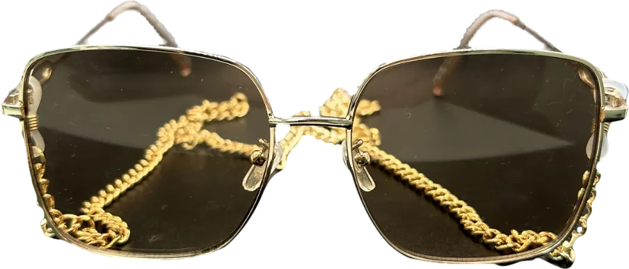 New Look Metallic Chain Sunglasses One Size