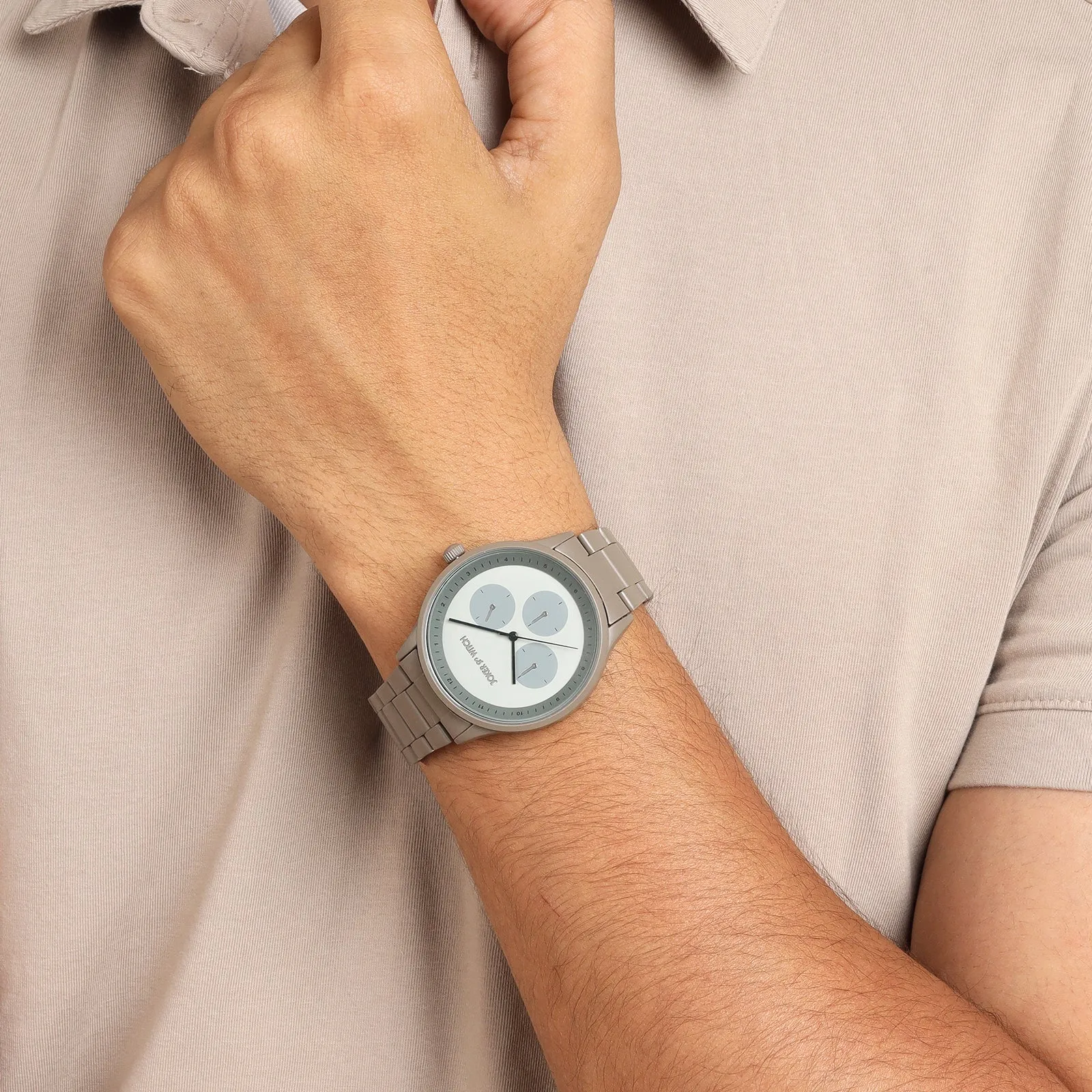 Nexus Grey Stainless Steel Strap Watch