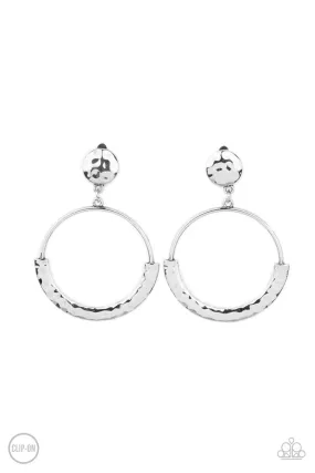 Paparazzi Rustic Horizons - Silver Clip On Earrings