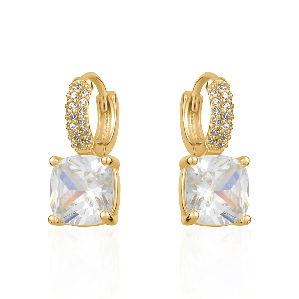 PAVE CRYSTAL EARRINGS