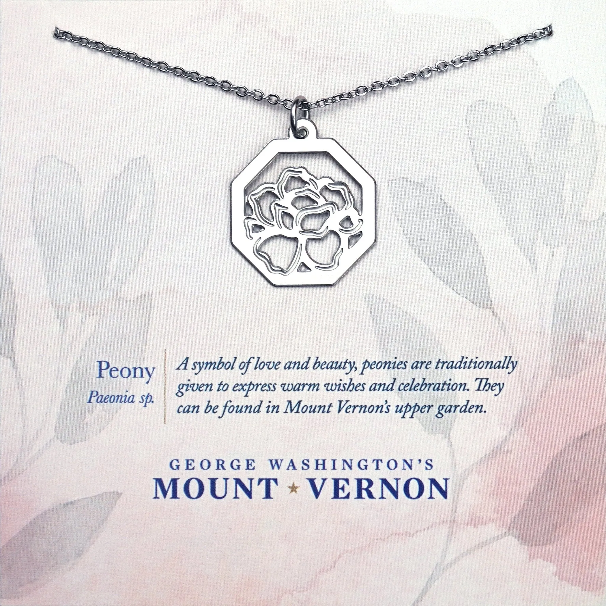 Peony Pendant Necklace