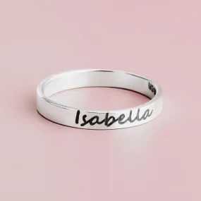 Personalized Name Ring Band