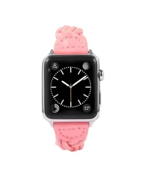 Pink Braided Watch Band