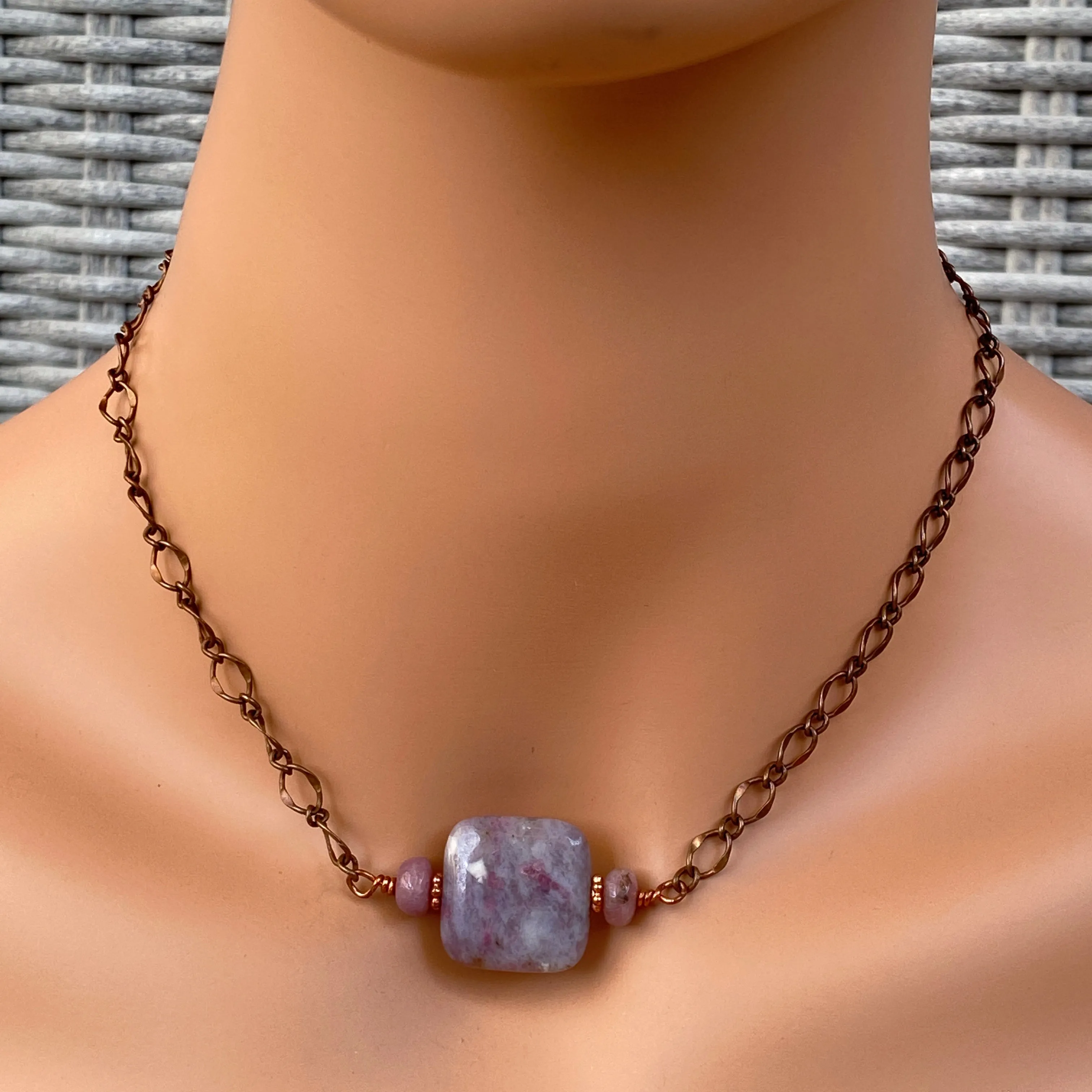 Pink Tourmaline Necklace