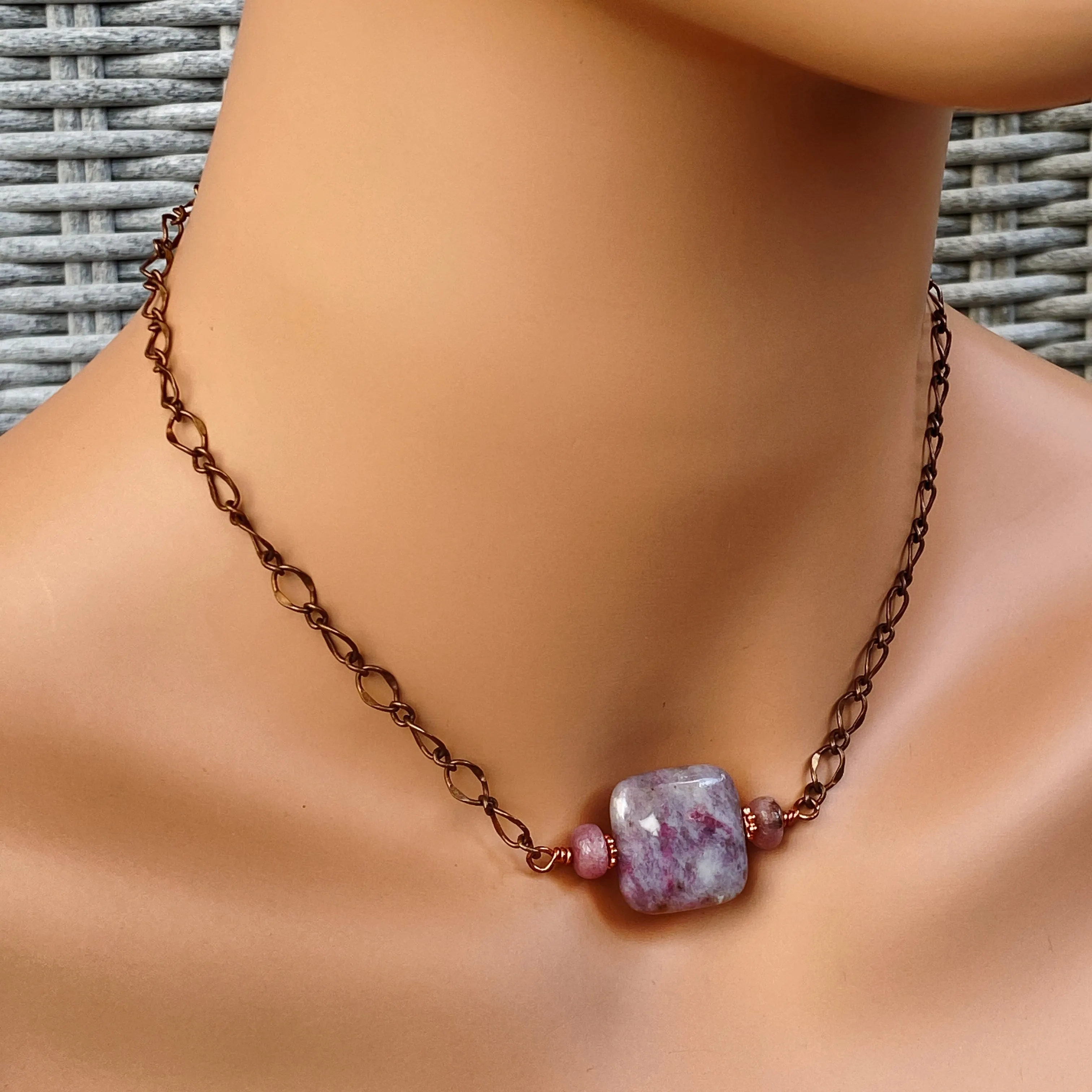 Pink Tourmaline Necklace