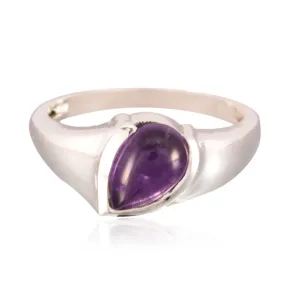 Pulchritudinous Gem Amethyst Sterling Silver Rings Gift Good Friday