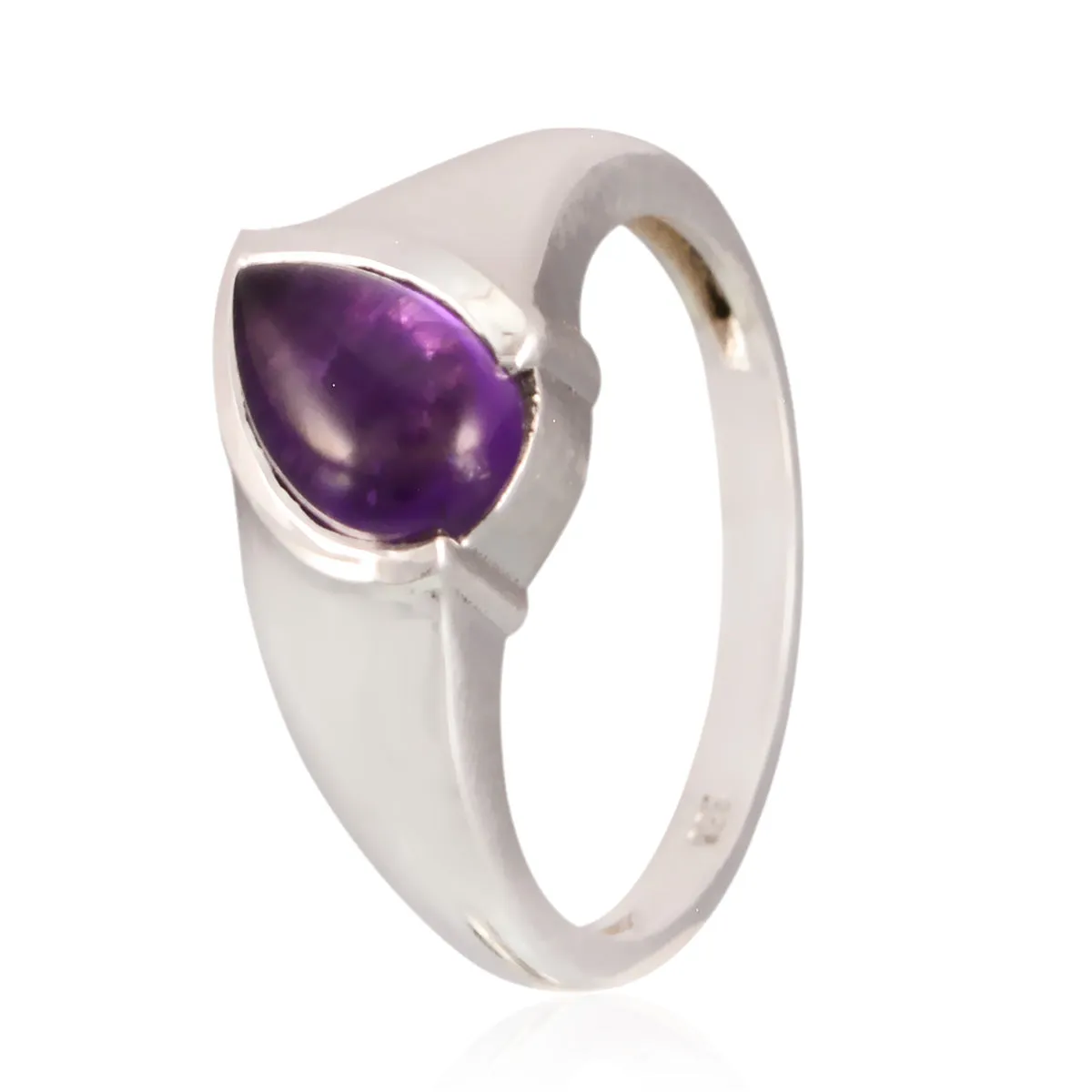 Pulchritudinous Gem Amethyst Sterling Silver Rings Gift Good Friday