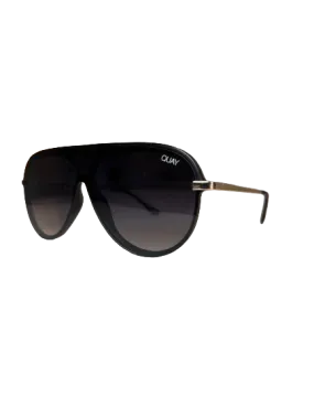 QUAY Black Empire Aviator Sunglasses One Size