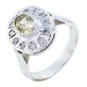 Ravishing Gemstone Lemon Quartz 925 Sterling Silver Rings Wedding Gift