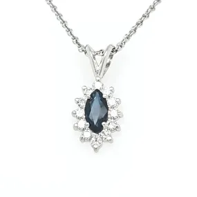 Sapphire and Diamond Pendant