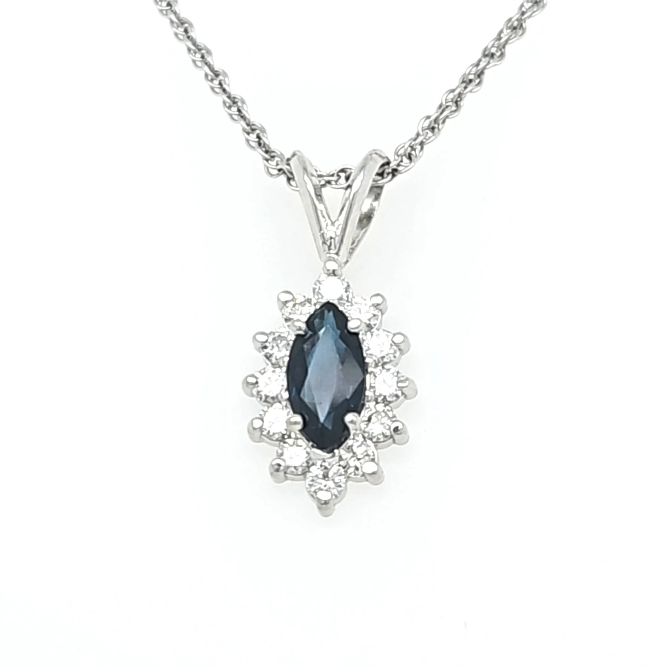 Sapphire and Diamond Pendant