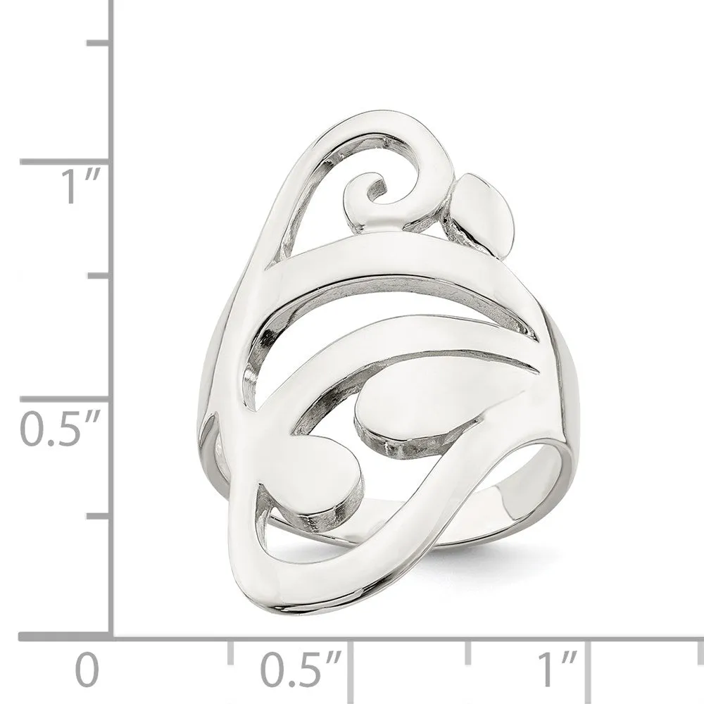 Scroll Ring in Sterling Silver