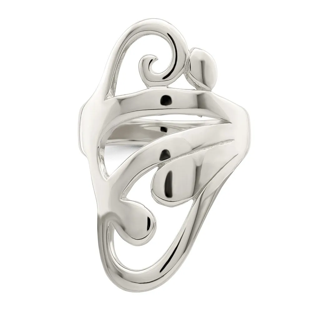 Scroll Ring in Sterling Silver