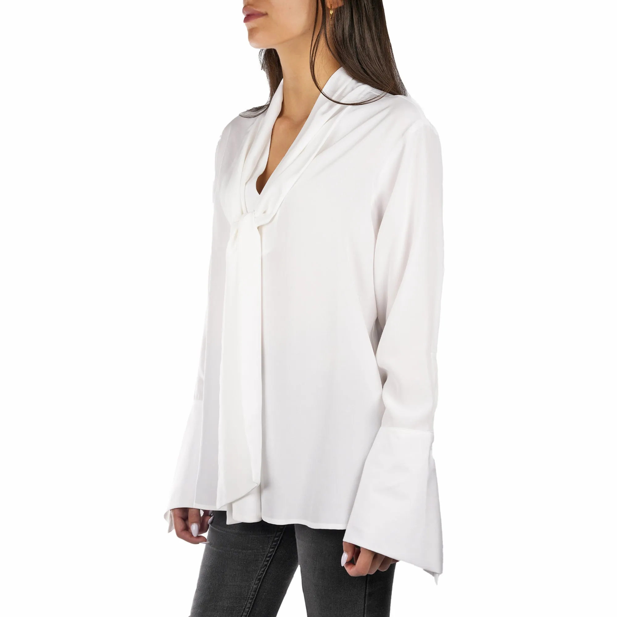 Silk Shirt White