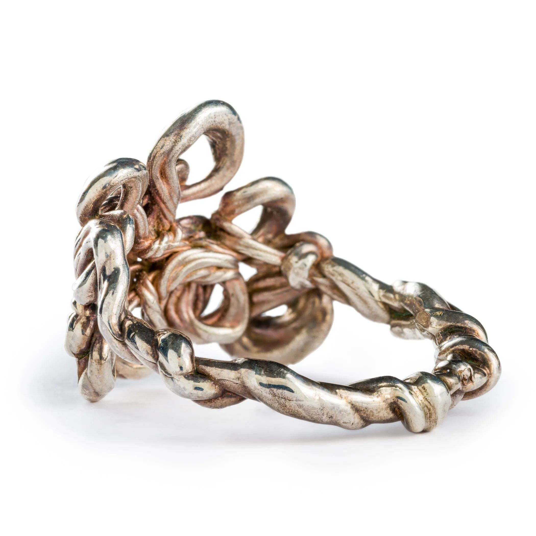 Silver Curls Ring