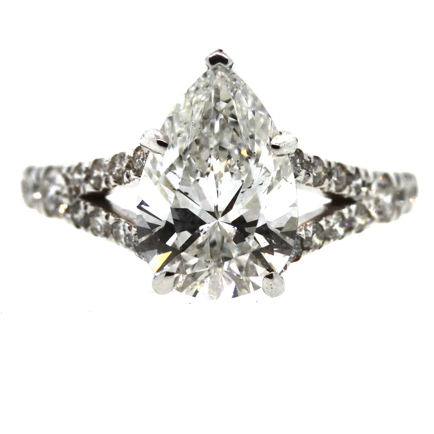 Split Shank Diamond Engagement Ring